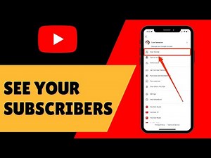 How To See Your Subscribers on YouTube (Easy)