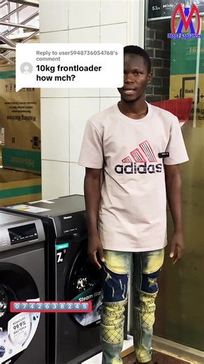 Replying to @user5948736054768 Wash smart with Hisense 10Kg automatic front loader washing machine, effortless cleaning for your family. Our shop is located at kooki towers level 5 shop number 525. #hisense10kgswashingmachine #frontloadwasher #automaticwashingmachine #hisensewashingmachine #fyp
