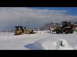 【CAT】シーズン初共同作業 CATが2台 ブルドーザー・タイヤショベル はたらくくるま