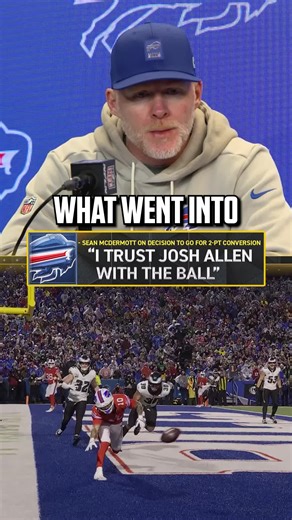 Bills HC Sean McDermott on 2PT Decision