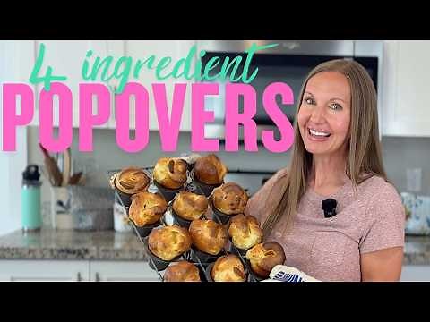 Popovers! I Only Used 4 Ingredients to Make These INSANELY Puffy Breakfast Rolls (No Yeast!)”