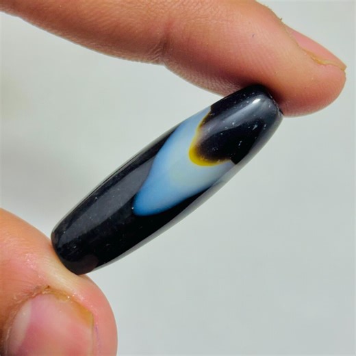 Midnight Veins – Natural Banded Black Stone” - Etsy