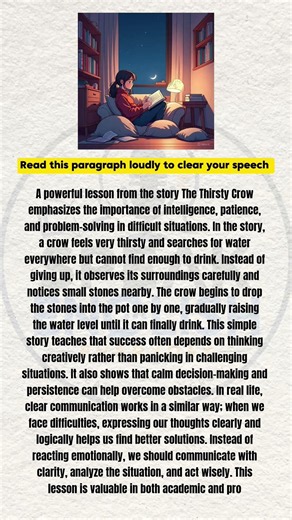 read this paragraph loudly to clear your speech ✨💬 #beginnerenglish #dailyenglish