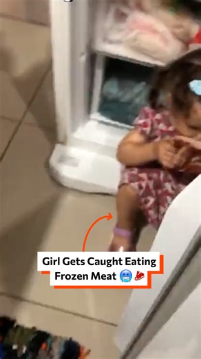 Girl gets caught eating frozen meat 🥶🥩 | Twisted