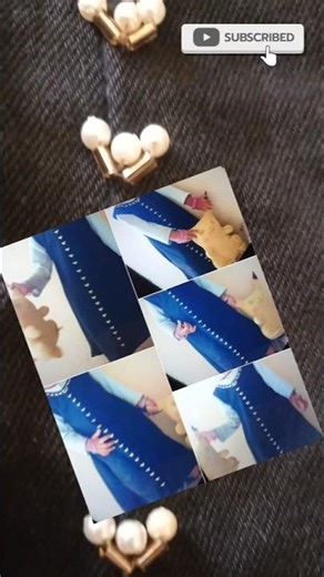 #simple aari work with normal needle #maggam work #embroidery with normal needle