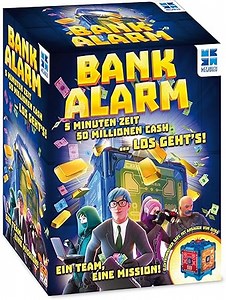 Megableu, Bank Alarm Spiel, Elektronisches Brettspiel, Kooperatives Spiel mit Safe knacken Spannung, Rätselspiel Kinder, Kinderspiele ab 7, Für 2 bis 4 Spieler ab 7 Jahren