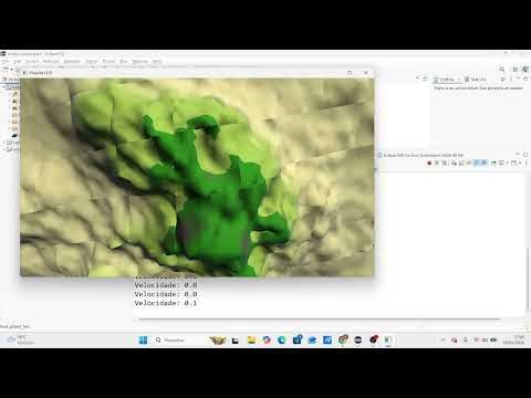 Planeta procedural com quadtree feito com java e I.A no eclipse.