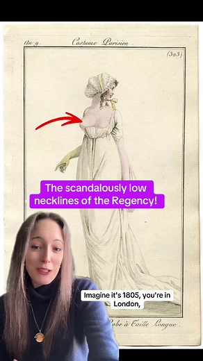 Regency Era's Scandalously Low Necklines & Bridgerton Fashion