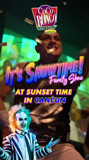 Get ready for the funniest sunset party! 🌅✨ 🎉 Visit us on 𝗙𝗘𝗕𝗥𝗨𝗔𝗥𝗬 𝟮𝟴𝗧𝗛 in 𝗖𝗔𝗡𝗖𝗨𝗡 and enjoy our afternoon shows! 🕺💃 Buy your tickets now and join us 👉 https://bit.ly/CocoBongo_Sunset | CocoBongo
