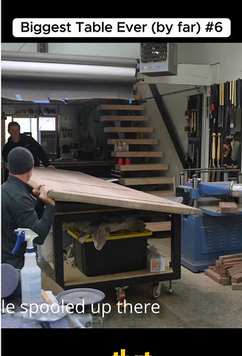 Biggest Table Ever (by far) #blacktail #blacktailstudio #woodworking #Table #Furniture