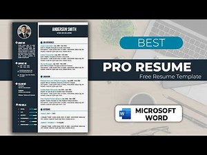 🔥 Professional Resume Design in Microsoft Word | FREE Resume Template Download | CV Tutorial 2026