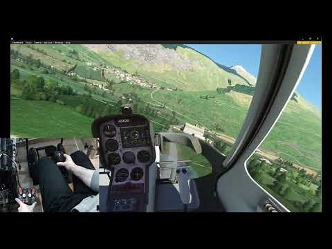 MSFS 2020 Home Cockpit View - Guimbal Cabri G2 Helicopter Flight Dynamics Test