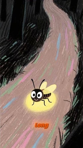 A family of fireflies tries to light up a dark forest path #kidslearning #kidscartoon