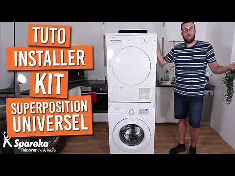Comment installer votre kit de superposition universel pour lave-linge / sèche-linge