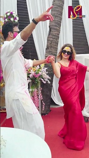 Ankita Lokhande & Vicky Jain Celebrate Holi | DANCE VIDEO 2025 | #ankitalokhande #shorts #holi