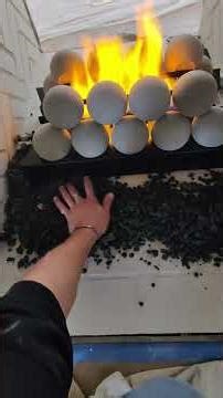 See Through Fireplace With Fireballs - Full Install & Setup