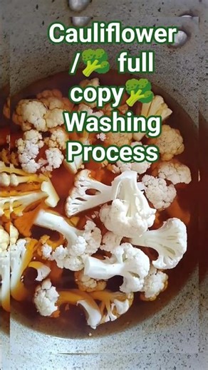 Best Way to Clean the cauliflower. fulkopi wash