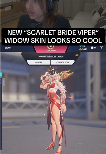 New Scarlet bride viper widow skin, but apparently it’s only available in China🇨🇳 #overwatch #gaming #overwatchclips #widowmaker