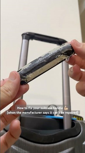 How to fix your suitcase handle 💪🏼 (when the manufacturer says it can't be repaired) #suitcase