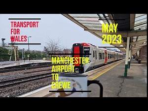 New Transport For Wales stock on the line Manchester Airport to Chester. CAF DMU – Class 197
