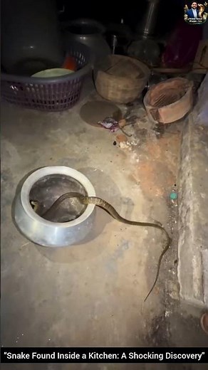 "Snake Found Inside a Kitchen: A Shocking Discovery" #snake #wildliferescue #wildlifeentertainment