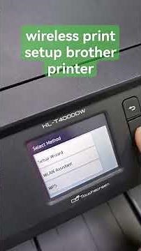 how to print wireless Brother printer/wireless print setup brother printer #printer #01617589582