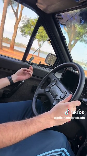 #DominGOL a bordo do GTS 91 cinza andino! #golquadrado #golgts #carroantigoéprausar #noboringcars