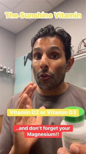 Vitamin D2 vs. D3 — same vitamin, very different impact ☀️ Most people assume the only difference is the source. Yes, D2 (ergocalciferol) comes from plants and fungi, while D3 (cholecalciferol) comes from animal sources and is the form your skin makes when exposed to sunlight. But the real difference is what happens inside your body. Vitamin D3 is significantly more effective at raising and maintaining blood levels of 25-hydroxyvitamin D — the main circulating form we measure in labs. Multiple s