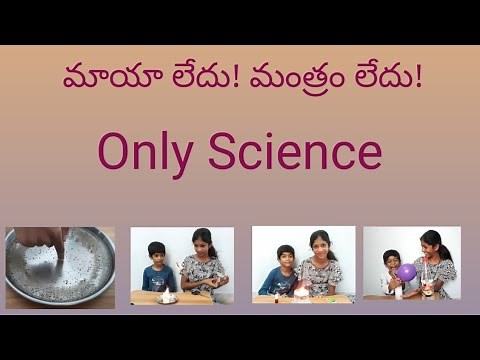 Interesting Science Experiments in Telugu with explaination | Science day | School Science projects