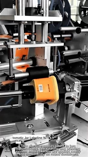 Automatic Jar Labeling Work Tool with Precision Applicator #worktool