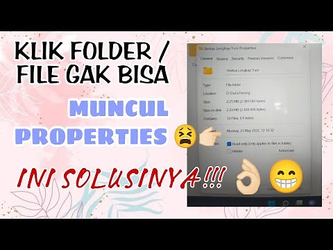 Cara Mengatasi Double Klik Folder / File Yang Muncul Properties Pada Laptop / PC