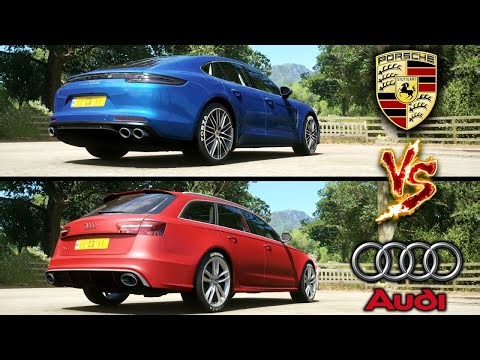"V8 Wagon vs Luxury Missile – RS6 Avant Battles Panamera Turbo S! 🚀"