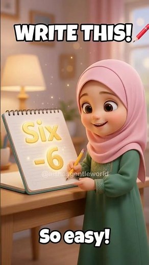Learn Number Name SIX ✏️ | Numbers for Kids | Preschool Learning Fun