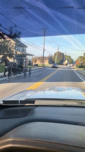 Sunday morning traffic in Langggcaster Pa #amish #lancasterpa #amishcountry | Joshua S. Horst