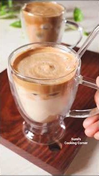 Café Style Instant Iced Coffee in Just 2 Minutes! 😋🥰 #shorts #trending #viralvideo