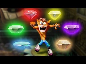 Crash Bandicoot 1: N. Sane Trilogy - All Color Gems | 1080p 60fps