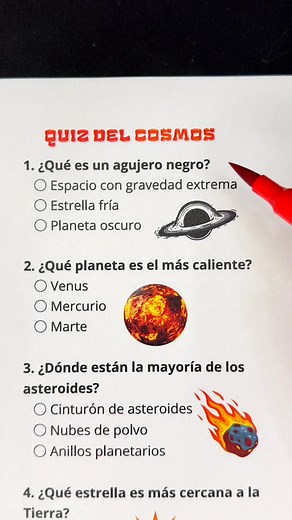 Quiz del cosmos 🪐 ¿Respondiste todas las preguntas correctamente? #quiz #quiztime #cosmos #trivia #preguntasyrespuestas | Space Quiz