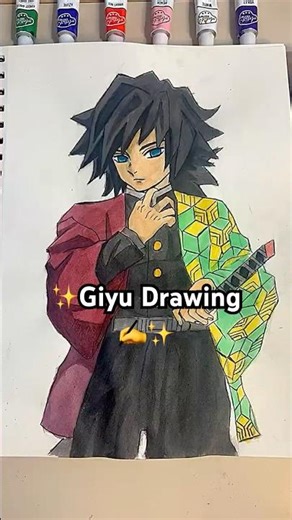 ✨Can I Draw Giyu Tomioka✨🤔? #shorts #giyuu #demonslayer