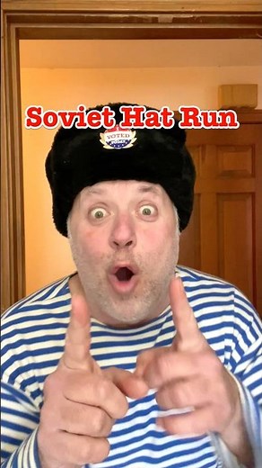 Soviet Hat Run #crazyrussiandad #soviet #hatrun #sovietunion #ussr #russia #russian #hat #hats