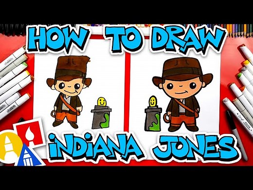 How To Draw Indiana Jones - Videos For Kids