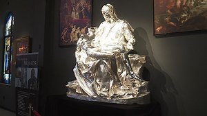 The Pieta, pure silver version made in Battle Ground