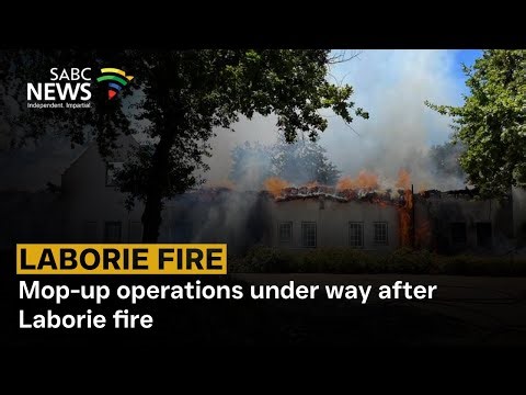 Laborie Wine Estate | Mop-up operations underway after a fire gutted several structures