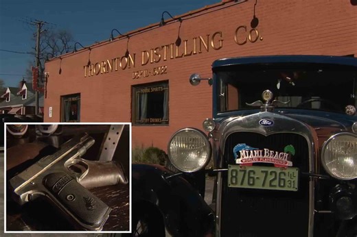 Capone-era pistol discovered in wall of Chicago distillery once taken over by mobster: reports
