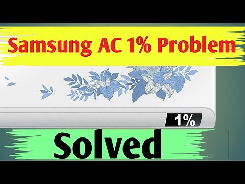How To Solved Samsung Split AC 1% Error Problem||Samsung Ac Display Error Problem||