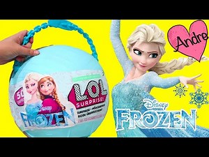 Bola gigante DIY de Frozen Elsa y Anna | Muñecas y juguetes con Andre
