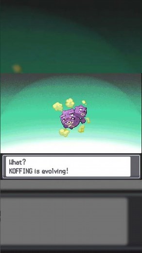 Koffing Evolution in Pokemon Heart Gold and Soul Silver #Shorts