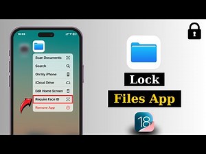 How To Set Face ID Lock On Files App In iPhone | Lock Files App on iPhone