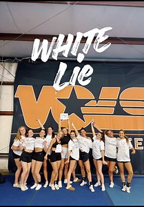 Kicking off Daytona prep week with themed practices and starting strong with White Lie 🤍 #whitelies #cheerfail #tennesseecheer #daytona #ncanationals