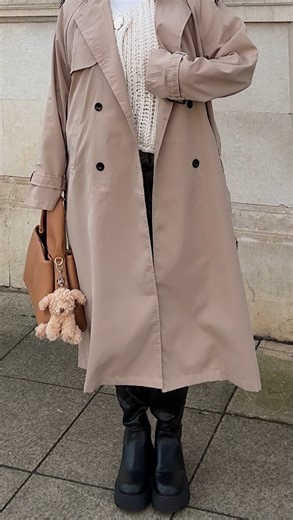 8.5K views · 42 reactions | you can’t go wrong with a staple trench coat   double breasted trench coat [B09KGN4PFM] Shop with Prime on Amazon via link in bio | Amazon Fashion EU | Facebook