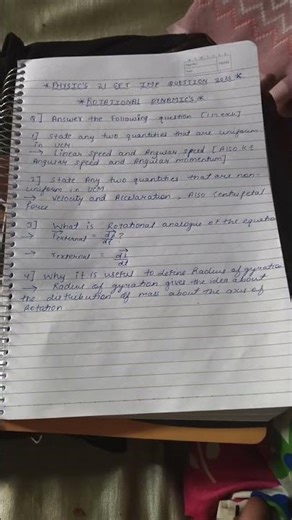 Class 12th hsc imp questions rotational dynamic